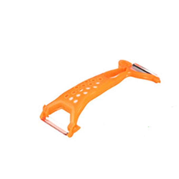 Creative Multi-Use Convenient Double-Head Kitchen Knives Fruit Peeler(Orange)