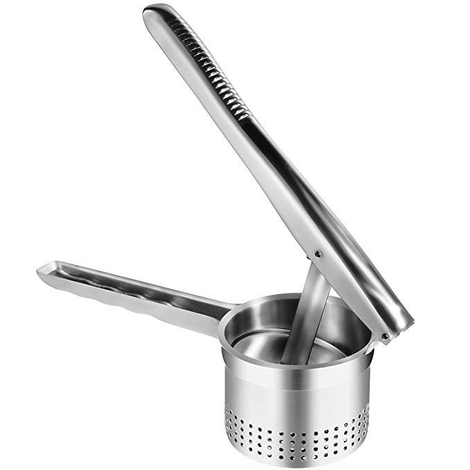 Anpro Potato Ricer and Masher,Stainless Steel Fruit and Vegetables Masher Food Ricer Press Strainer Potato Mashers Ricers - 400ML