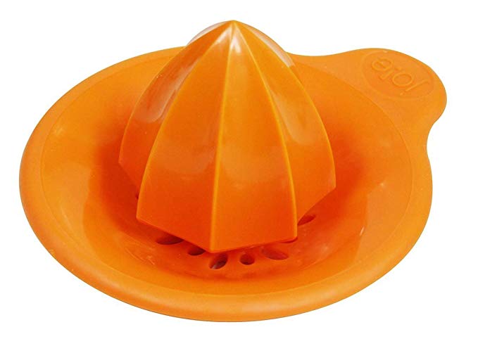 Dozenegg 067742298416 Citrus Juicer with Non Skid Silicone Base, Orange(Pack of 2)