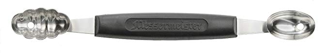 Messermeister Double-Ended Melon Baller, Oval/Scalloped