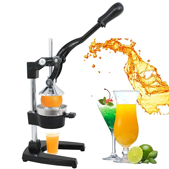 F2C Manual Hand Citrus Juicer Extractor Press Fruit Juice Squeezer Press, Black