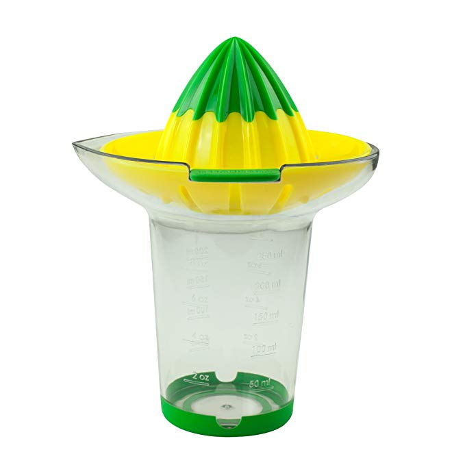 Casabella Citrus Juicer and Reamer, Green and Yellow