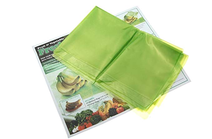 20Pcs Vegetable Fruit Food Storage Bag Reusable Life Extender Preservative Bags Container by AdvancedShop