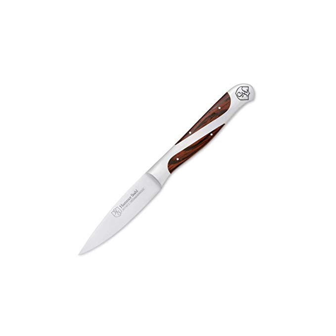 Hammer Stahl HS-6303 Paring Knife German X50CrMoV15 Steel with Pakkawood Handle, 3.5