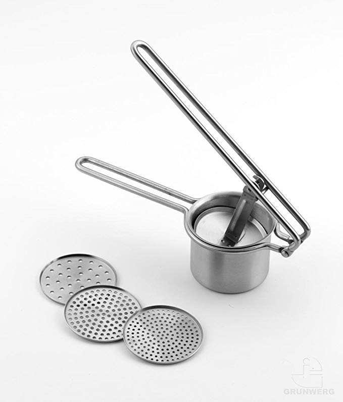 Grunwerg Stainless Potato Ricer With 3 Discs