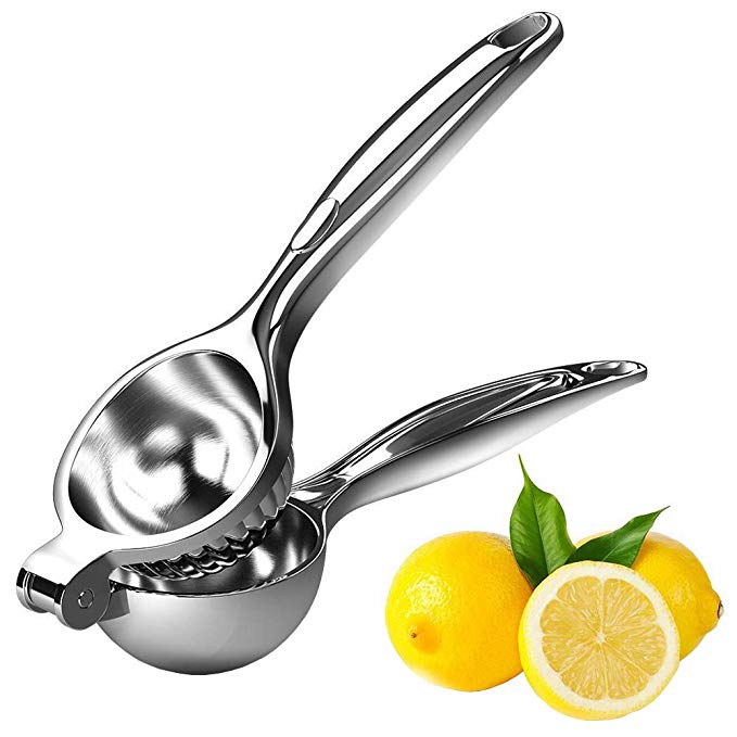 Lemon Lime Squeezer Stainless Steel Large Bowl Manual Citrus Juicer Press