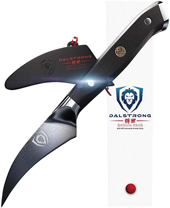 DALSTRONG Bird's Beak Paring Peeling Tourne Knife - Shogun Series - Japanese AUS-10V - Vacuum Heat Treated - 3