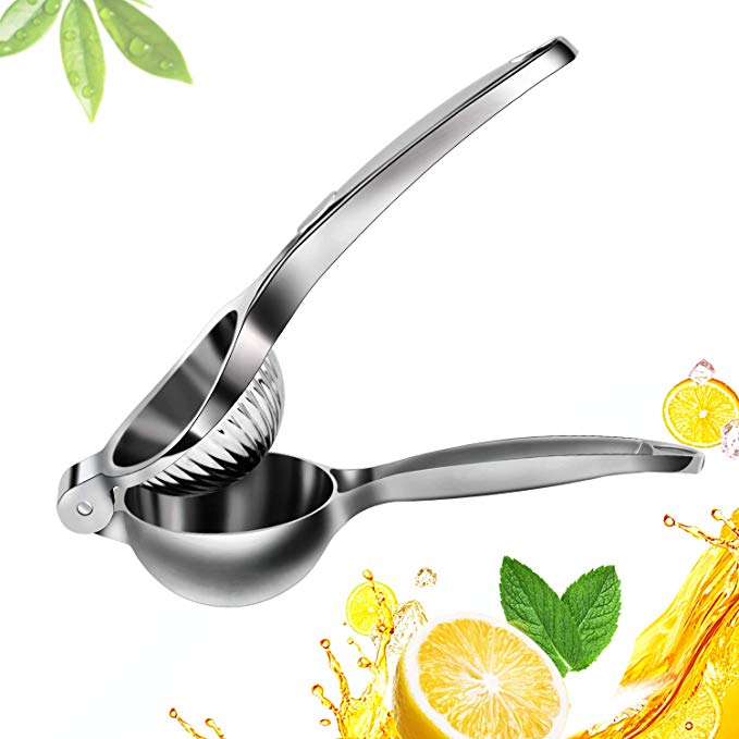 Lemon Squeezer,Backever Premium Quality Stainless Steel Manual Juicer Citrus Press Lime Squeezer for Lemon Lime Orange Fruits ect,Juicer Ideal for Kitchen Party Shop Bar Outdoor Activities,Easy Clean