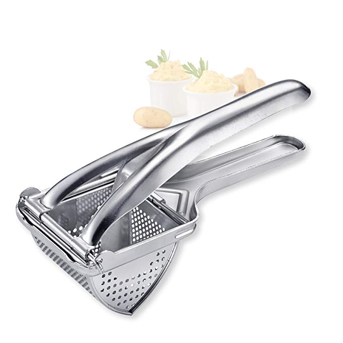 Westmark Triangel - Potato Press/Ricer - With Ergonomically Shaped Round Handles for Good Grip - Tin Plate - 27cm