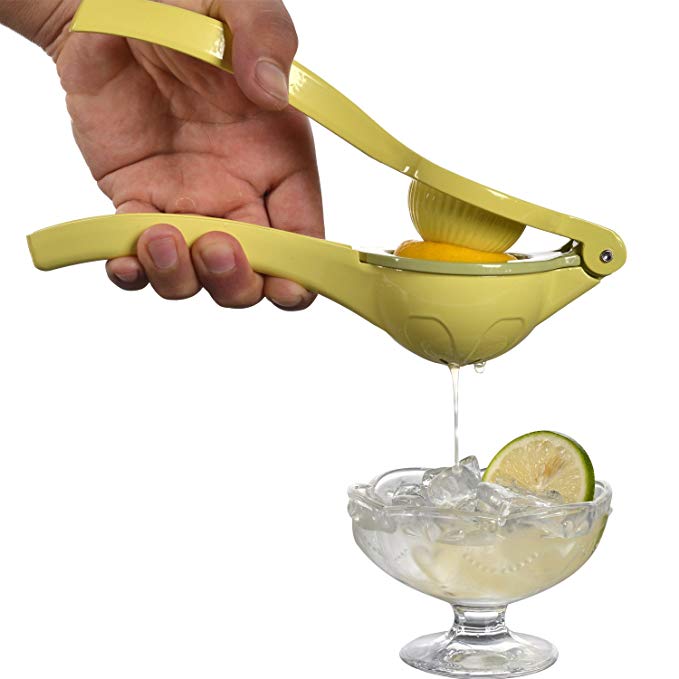 Wanleo Top Rated Easy Grip Premium Quality Thickened Metal Lemon Lime Squeezer - Manual Citrus Press Juicer