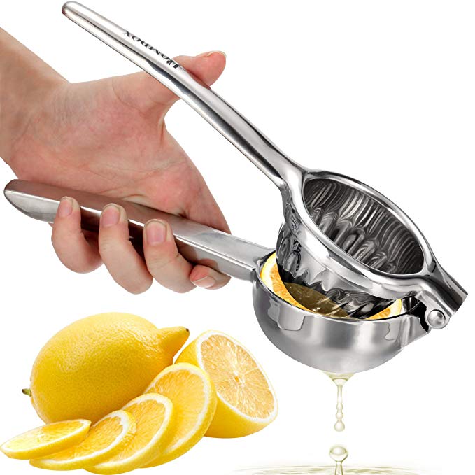 Noeler Manual Stainless Steel Lemon Squeezer Citrus Press Juicer Lime squeezer Fruit Juice