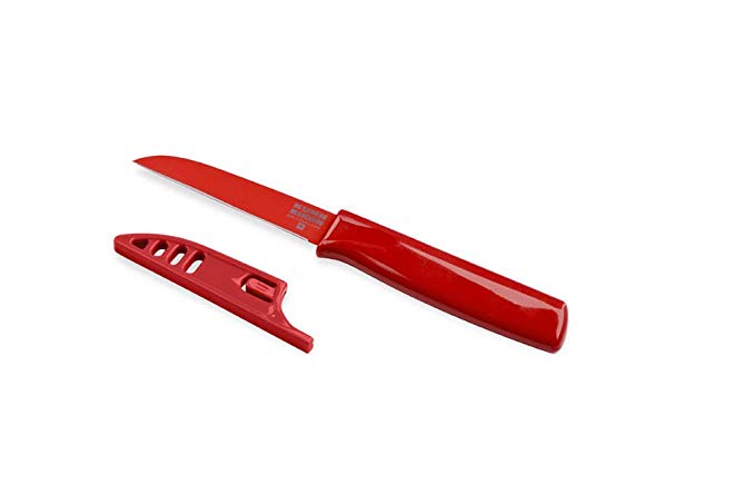 Kuhn Rikon Sheep's Foot Paring Knife Colori, Red