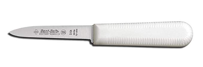 DRI15303 - Cooks Parer Knife, 3 1/4 Inches, High-carbon Steel With White Handle, 1/each