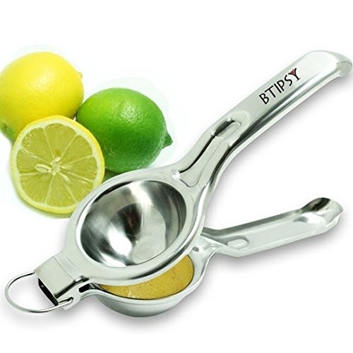 BTipsy Jumbo Citrus Hand Juicer - Jumbo Lemon and Lime Squeezer with Commercial Grade - Premium Quality (Grade 304)