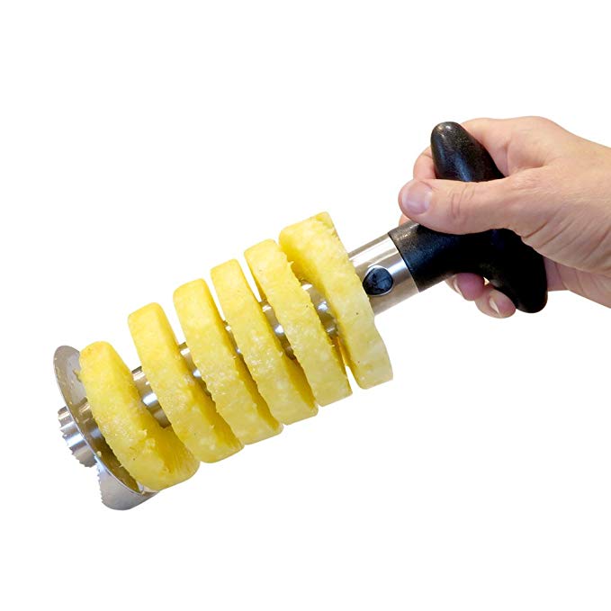 Evelots Pineapple Corer Slicer Peeler, Stainless Steel, 3 In 1 Tool