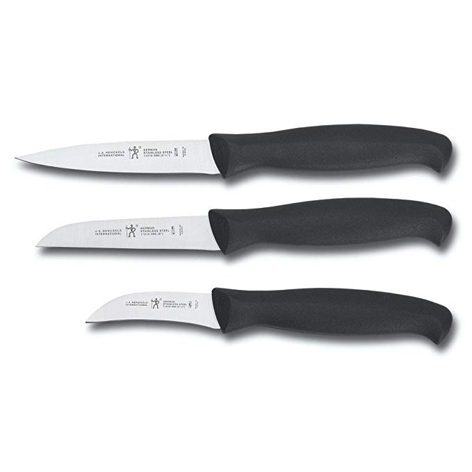 J.A. HENCKELS INTERNATIONAL Kitchen Elements 3-pc Paring Knife Set, Black