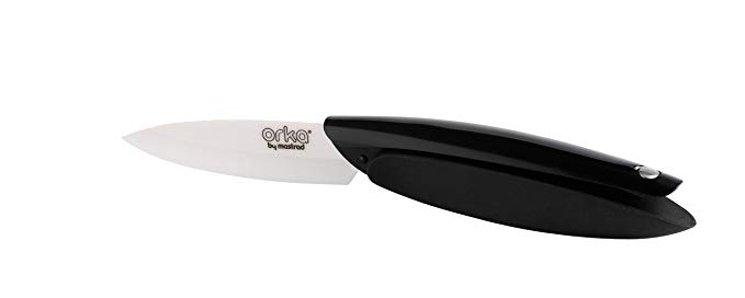 Mastrad A22112 Ceramic Paring Knife, White, 3-Inch