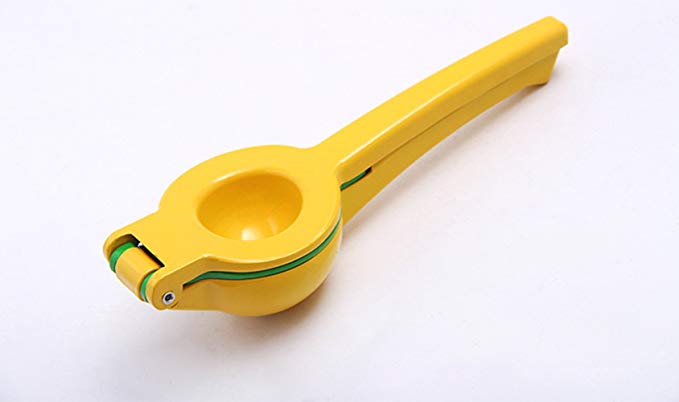 Lemon Squeezer Manual Citrus Press Juicer With Ergonomic Handle Grip-Yellow