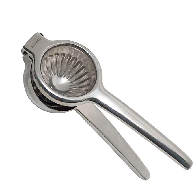 Lemon Squeezer Stainless Steel - Sturdy and Large Lime Squeezer - Manual Citrus Juicer Press, Heavy Duty and No Rust