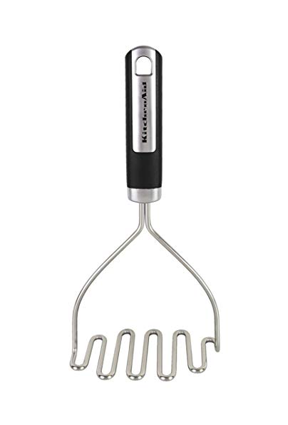 KitchenAid Gourmet Stainless Steel Wire Masher, Black