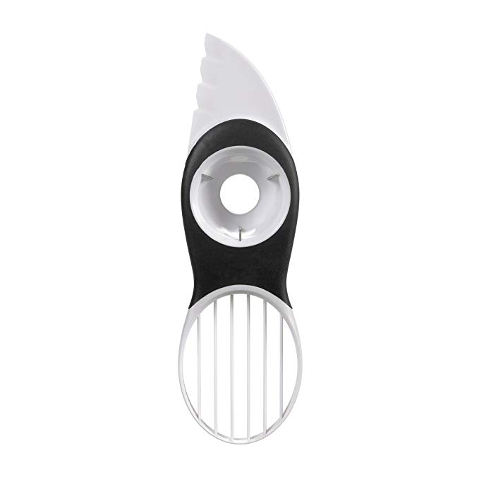 OXO 1143380 Good Grips 3-in-1 Avocado Slicer, White/Black