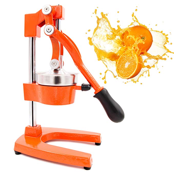 Egofine Commercial Manual Juice Squeezer, Hand Press Fruit Manual Juicer Citrus Juicer for Citrus Orange Lemon Pomegranate, Orange