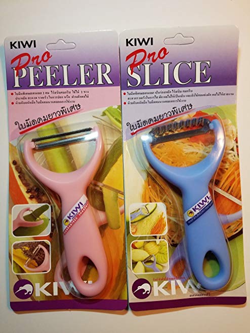 Kiwi Pro Stainless Blade Peeler and Slicer Bundle