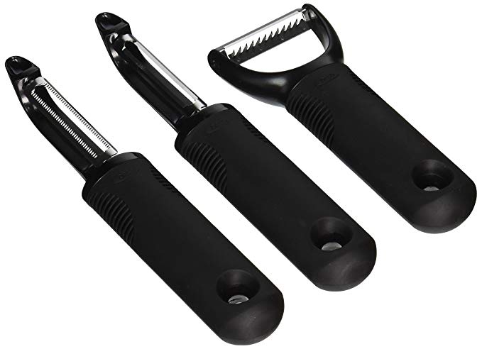 OXO Good Grips 3 Piece Peeler Set, Black