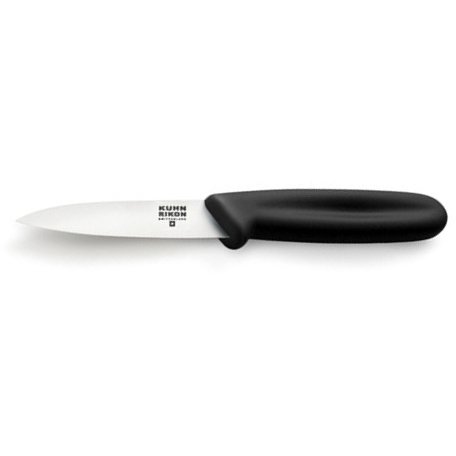 Kuhn Rikon Black Stainless Steel Swiss Paring Knife, 7.25 Inch