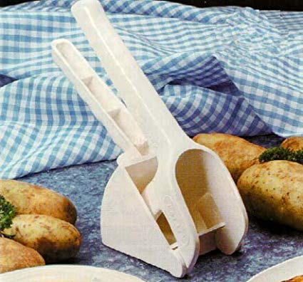 Potato Ricer, Mashed Potatoes or Puree Fruits and Vegetables, 10 Inch Long Handle, Italian