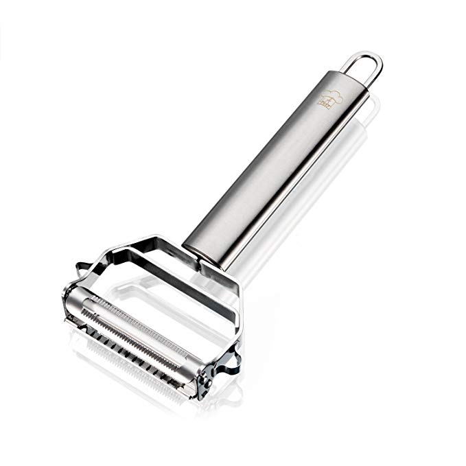 Achef Ultra Sharp Dual Stainless Steel Julienne Peeler & Vegetable Peeler, easy cooking tool