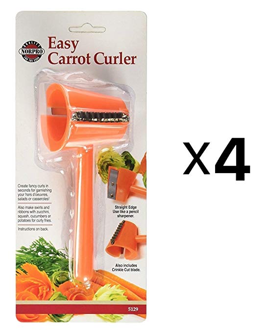 Norpro 5129 Easy Carrot Curler, Set of 4