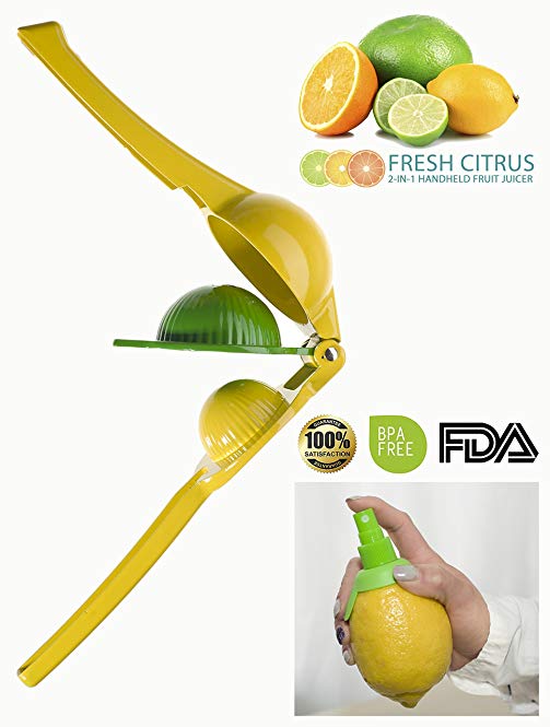 Juicing Just got FUN. Fresh Citrus Juice Press Manual Juicer / Citrus Juicer - The Perfect Fit for Healthy Eating and all your Juicing Recipes